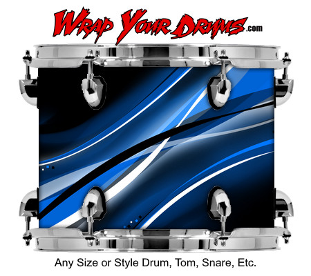 Buy Drum Wrap Abstractone Blue Drum Wrap