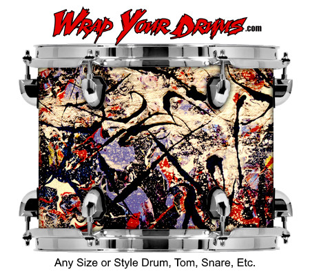 Buy Drum Wrap Abstractone Graffiti Drum Wrap