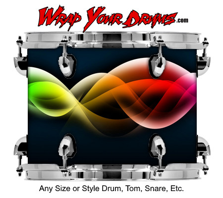 Buy Drum Wrap Abstractthree Waves Drum Wrap