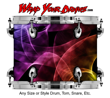 Buy Drum Wrap Abstractthree Wormhole Drum Wrap