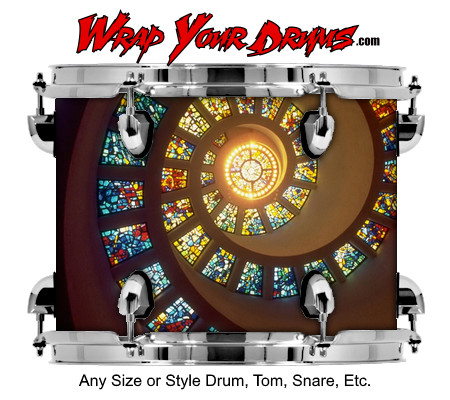 Buy Drum Wrap Abstracttwo Glass Drum Wrap