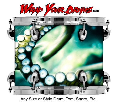 Buy Drum Wrap Abstracttwo Kraken Drum Wrap