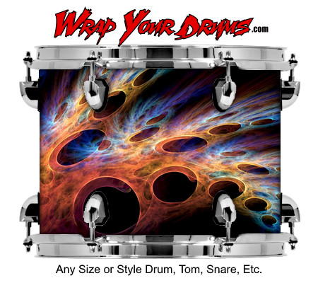 Buy Drum Wrap Abstracttwo Lifeform Drum Wrap