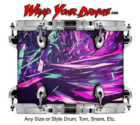Buy Drum Wrap Abstracttwo Shatter Drum Wrap