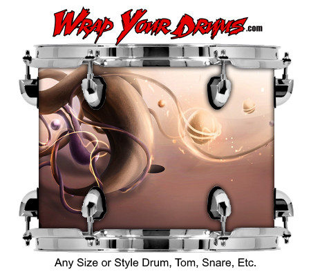 Buy Drum Wrap Abstracttwo Vine Drum Wrap