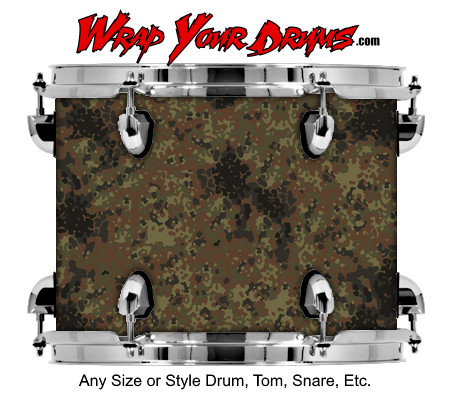 Buy Drum Wrap Camo Brown 5 Drum Wrap