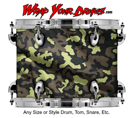Buy Drum Wrap Camo Green 18 Drum Wrap
