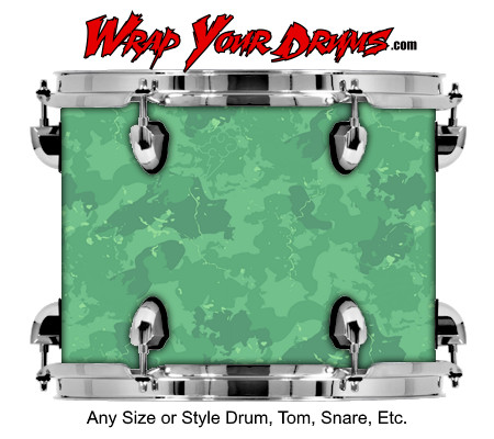 Buy Drum Wrap Camo Green 9 Drum Wrap
