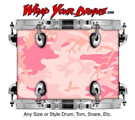 Buy Drum Wrap Camo Pink 1 Drum Wrap