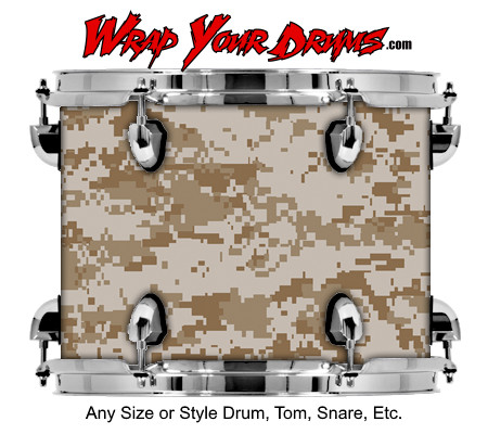 Buy Drum Wrap Camo Tan 2 Drum Wrap