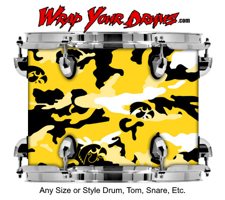 Buy Drum Wrap Camo Yellow 1 Drum Wrap
