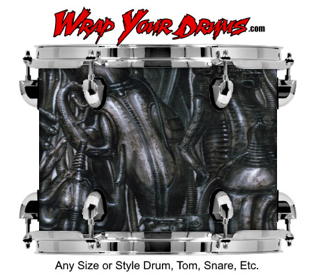 Buy Drum Wrap Biomechanical Mob Drum Wrap