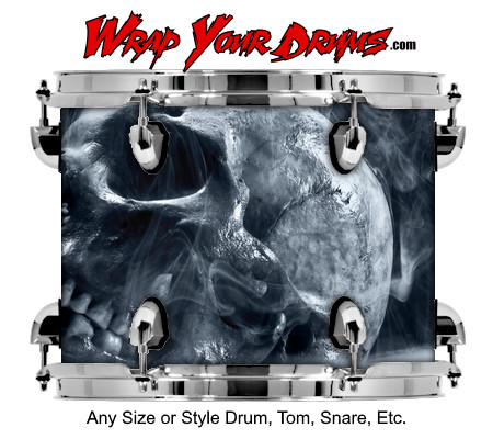 Buy Drum Wrap Creep Factor Skull Smoke Drum Wrap