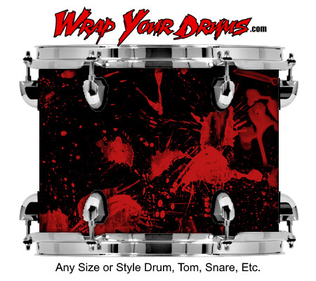 Buy Drum Wrap Dark Shadows Blood Drum Wrap