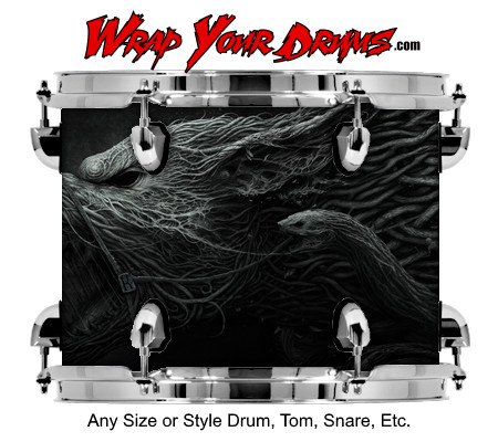Buy Drum Wrap Dark Shadows Wolf Drum Wrap