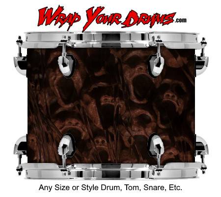 Buy Drum Wrap Wicked Faces Drum Wrap