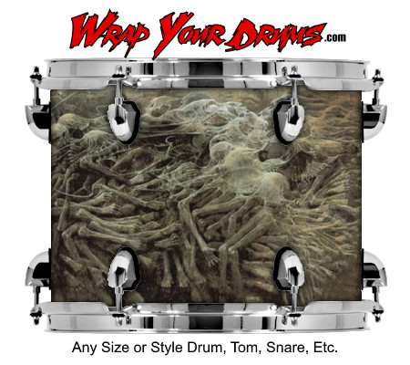 Buy Drum Wrap Wicked Ghost Drum Wrap