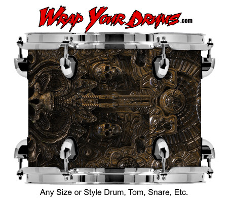 Buy Drum Wrap Exotic Demonmetal Drum Wrap