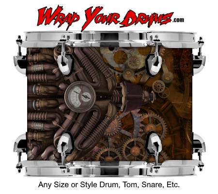 Buy Drum Wrap Exotic Steampunk Drum Wrap