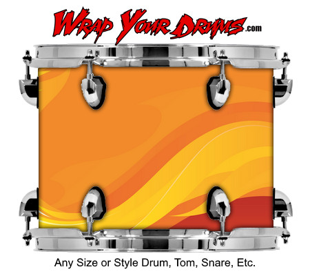 Buy Drum Wrap Fire Designer Drum Wrap