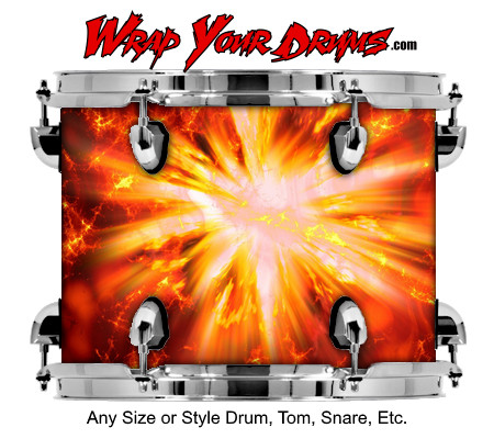 Buy Drum Wrap Fire Explode Drum Wrap