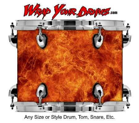 Buy Drum Wrap Fire Hot Drum Wrap