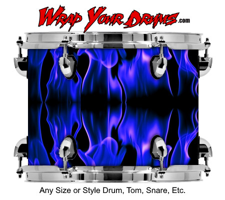 Buy Drum Wrap Fireline Blue Drum Wrap