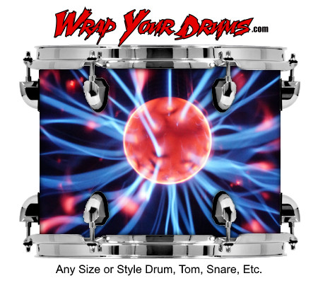 Buy Drum Wrap Lightning Bolts Drum Wrap
