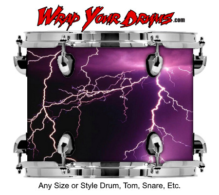Buy Drum Wrap Lightning Pink Drum Wrap