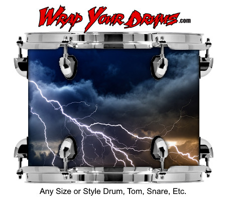 Buy Drum Wrap Lightning Scare Drum Wrap