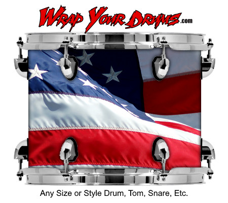 Buy Drum Wrap Flag American Pride Drum Wrap