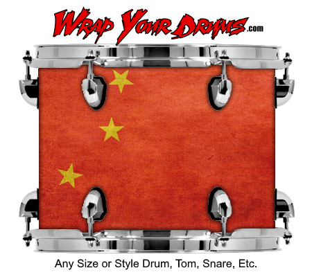 Buy Drum Wrap Flag Chinagrunge Drum Wrap