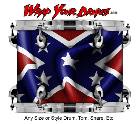 Buy Drum Wrap Flag Confederate Drum Wrap