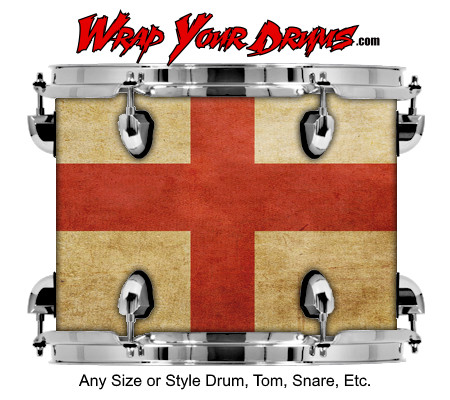 Buy Drum Wrap Flag England Drum Wrap