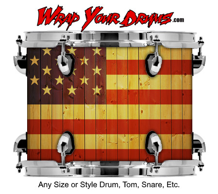 Buy Drum Wrap Flag Fade Drum Wrap