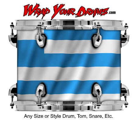 Buy Drum Wrap Flag Greek Drum Wrap