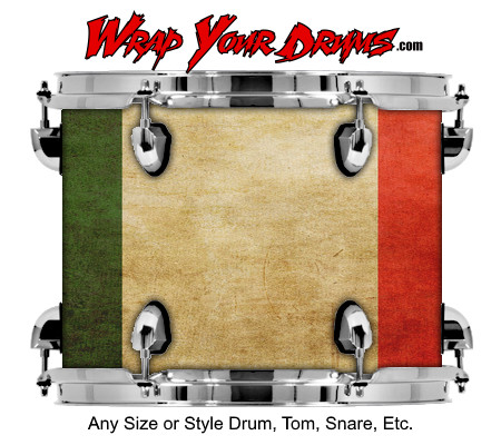 Buy Drum Wrap Flag Italy Drum Wrap
