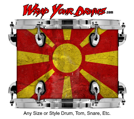 Buy Drum Wrap Flag Mass Drum Wrap