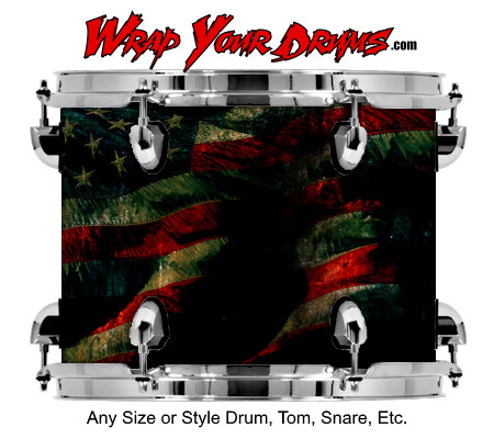 Buy Drum Wrap Flag Revolution Drum Wrap