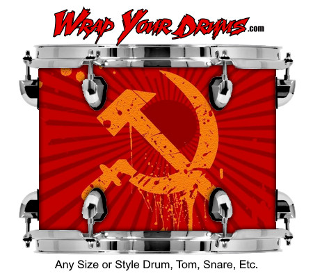 Buy Drum Wrap Flag Russia Drum Wrap