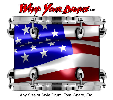 Buy Drum Wrap Flag Shine Drum Wrap