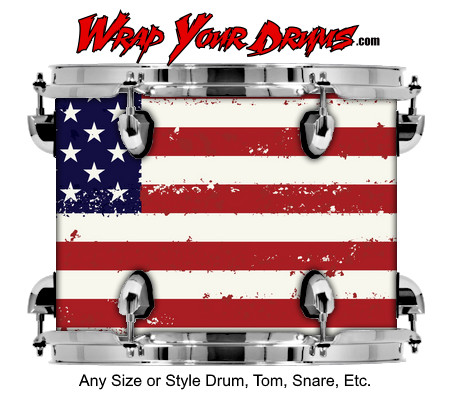 Buy Drum Wrap Flag Stock Drum Wrap