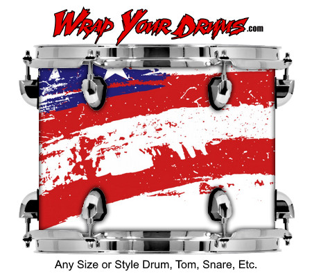 Buy Drum Wrap Flag Stroke Drum Wrap