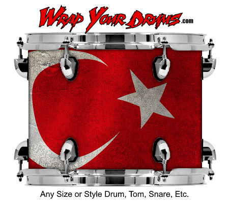 Buy Drum Wrap Flag Turkey Drum Wrap