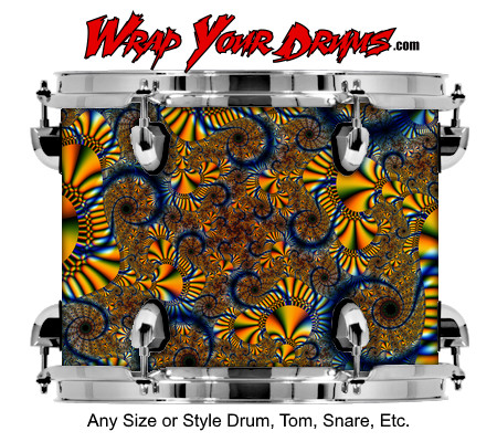Buy Drum Wrap Fractal Chaos Drum Wrap