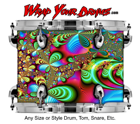 Buy Drum Wrap Fractal Reach Drum Wrap