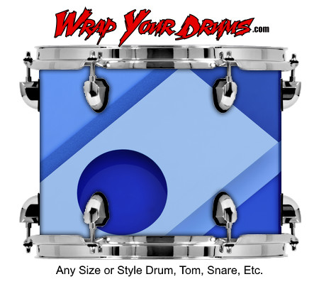 Buy Drum Wrap Geometric Bluehole Drum Wrap
