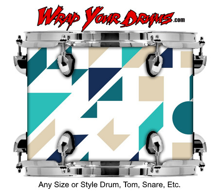 Buy Drum Wrap Geometric Cool Drum Wrap