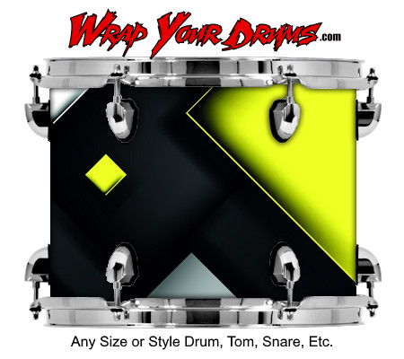 Buy Drum Wrap Geometric Dark Drum Wrap