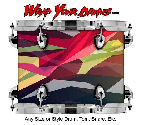 Buy Drum Wrap Geometric Dash Drum Wrap